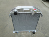 GPI 3 ROW All Aluminum Radiator & fan for FORD CHOPPED CHEVY ENGINE  1932