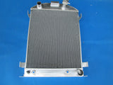 GPI 62MM 3ROW All Aluminum Radiator &FAN FOR 1932 FORD HI-BOY Grill Shells CHEVY ENGINE