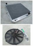 GPI 62MM aluminum radiator+fan for 1988-1998 toyota HILUX LN106 LN111 Diesel AT/MT1988 1989 1990 1991 1992 1993 1994 1995 1996 1997 1998