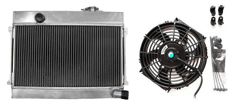 GPI 3 ROW aluminum alloy radiator& FAN for Datsun 1600 Manual 1968 1969 1970 1971 1972