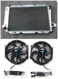 GPI Aluminum Radiator & FANS for 1983-1997 Ford F100 F150 F250 F350 Bronco V8 1984 1985 1986 1987 1988 1989 1990 1991 1992 1993 1994 1995 1996