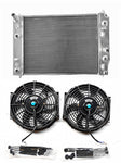 GPI Aluminum Radiator & two fans For 2005-2013 Chevy Corvette Z06 C6 V8 Saab 9-7x Double Oilcooler  2005 2006 2007 2008 2009 2010 2011 2012 2013