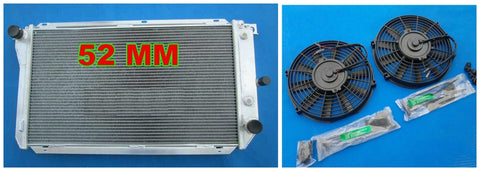 Aluminum radiator& Fans for Ford EF EF2 EL NF NL DF DL Falcon Fairline Fairmont