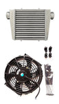 Universal 18*13.2*3.3" FMIC Front Mount Aluminum Intercooler& fan Tube&Fin Turbo