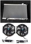 Aluminum Racing Radiator & Fans For 2003-2007 INFINITI G35 G 35 3.5L Coupe Sedan 2003 2004 2005 2006