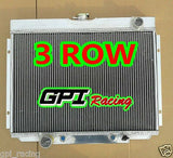 GPI 3 ROW Aluminum RADIATOR & fans FOR 1967-1970 Ford Mustang / Mercury Cougar/XR7 /Torino 1967 1968 1969 1970