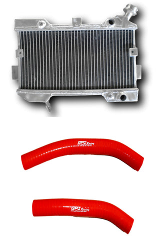 GPI Aluminum Radiator& HOSE FOR  2006-2009 Suzuki LTR450 LT450R 2006 2007 2008 2009