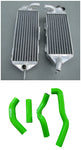 GPI RH&LH aluminum Radiator & hose FOR 1988-1989  Kawasaki KX250 KX 250 1988 1989