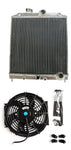 GPI 42MM 32mm pipe Aluminum Radiator &fan FOR  1992-2000 Honda Civic EK EG D15 D16 B16 B18 1992 1993 1994 1995 1996 1997 1998 1999 2000