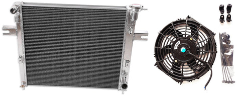 GPI Aluminum Radiator &FAN for 1999-2000 JEEP GRAND CHEROKEE 4.7L V8 1999 2000 AT /MT