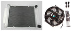 GPI 3core Aluminum Radiator &fan for Mazda RX2 RX3 RX4 RX5 RX7   without Heater pipe MT