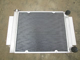 GPI 3core Aluminum Radiator &fan for Mazda RX2 RX3 RX4 RX5 RX7   without Heater pipe MT