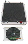 GPI Aluminum Radiator + shroud+fan fit 1993-1996 Toyota Hilux surf KZN130 1KZ-TE 3.0 TD   KZN 130 1993 1994 1995 1996 1997