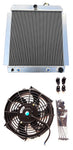 GPI ALUMINUM RADIATOR +FAN for 1947-1954 CHEVY TRUCK PICKUP l6 C/K/3100/3600/3700/3800/ 3900 1947 1948 1949 1950 1951 1952 1953 1954