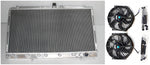 GPI 2 Row Aluminum Radiator& FANS For 1991-1999 Mitsubishi 3000GT 1991-1996 Dodge Stealth 1991 1992 1993 1994 1995 1996 1997 1998 1999