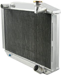 GPI 56mm up to 700HP aluminum radiator & FAN FOR 1955-1960 chevy corvette 350 V8 M/T 1955 1956 1957 1958 1959 1960