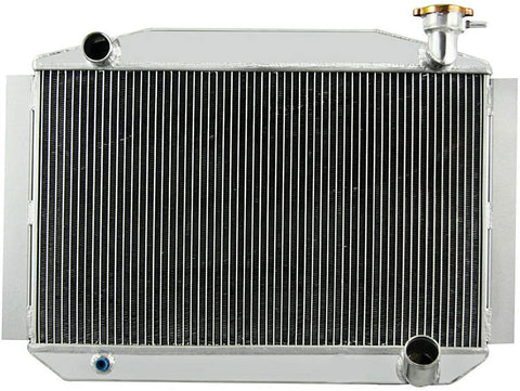 56MM Aluminum Radiator for UP TO 700HP FOR 1955-1960 Chevy Corvette 350 V8 MT 1955 1956 1957 1958 1959 1960