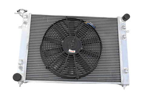 GPI 50MM  Aluminum Radiator & One Fan FOR Holden Commodore VN VG VP VR VS V6 3.8L AT/MT