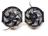 GPI 2x12" inch Universal Electric Radiator Intercooler COOLING Fan &mounting kit new