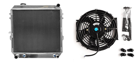 GPI Aluminum Radiator &FAN For Toyota 4 Runner HILUX VZN130 3.0L 3VZ-FE V6 Petrol 1988-1996 1988 1989 1990 1991 1992 1993 1994 1995 1996