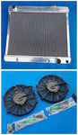 GPI Aluminum Radiator + fan for 1963-1966 Chevy Panel Truck C10/C20/C30 PONTIAC OLDS CAR  1963 1964 1965 1966