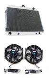 GPI Aluminum Radiator  & Shroud &Fans  FOR 1968-1974 Dodge Charger Challenger 6.3L-7.2L 383-440ci V8 1968 1969 1970 1971 1972 1973 1974