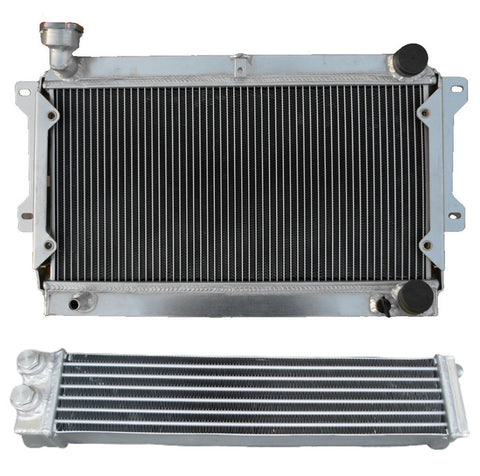 GPI 3 Row Radiator + Oil cooler For 1979-1982 Mazda RX7 RX-7 SA22C 12A 1.1L R2 1979 1980 1981 1982