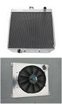 GPI 3 Row Aluminum Radiator & Shroud Fan For Ford Falcon XY/XW 302/250 V8/L6 AT/MT 1969-1972 AT 1969 1970 1971 1972