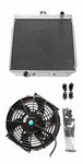 GPI 3 cores all aluminum radiator + FAN for Ford XY XW 302 GS GT 351 cleveland 1969 1970 1971 1972