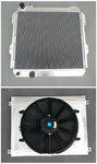 GPI Aluminum Radiator & shroud &fan For  1983-1991 Toyota Hilux LN85 LN60 LN61 LN65 2.4LTR Diesel MT  1984 1985 1986 1987 1988 1989 1990 1991