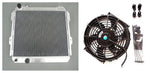 GPI Aluminum Radiator & fan for 1983-1991 TOYOTA HILUX LN85 LN60 LN61 LN65 2.4LTR DIESEL MT  1984 1985 1986 1987 1988 1989 1990 1991