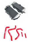 GPI Aluminum Radiator &HOSE for 1994-2002 Kawasaki KX125 KX250 KX 125 250  1994 1995 1996 1997 1998 1999 2000 2001 2002
