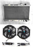 GPI Aluminum  Radiator +FAN FOR Honda Integra Acura DC2 B18 GSR RS LS 1994-2001 1994 1995 1996 1997 1998 1999 2000 2001