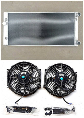 GPI Aluminum Radiator& fans For VW Golf Mk3 1993-1999 1.8L 2.0L MT  1993 1994 1995 1996 1997 1998 1999