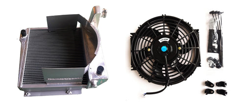 GPI Aluminum alloy radiator &FAN for Austin Healey Sprite Bugeye/MG Midget 948/1098 1960 1961 1962 1963 1964 1965 1966