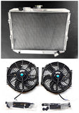 GPI Aluminum Radiator + Fan For Mitsubishi Pajero/Mentero L04-G/L041G-L049G V12V-V98W