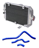 GPI ATV aluminum radiator+ HOSE+ Fan For 2001-2005 Yamaha 660R Raptor 660 YFM660R YFM 660 R  2001 2002 2003 2004 2005