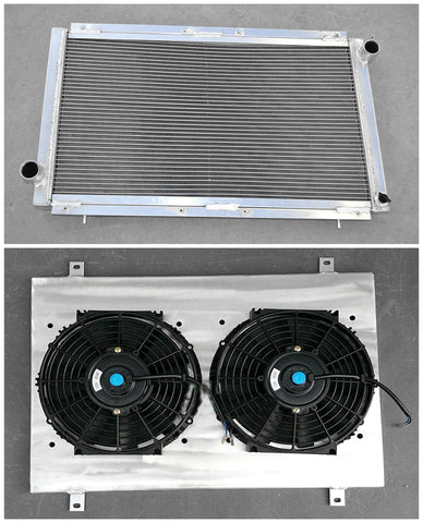 GPI Aluminum Radiator &Shroud & Fans for 1992-2000 Subaru Impreza WRX GC8 STI  MT 1992 1993 1994 1995 1996 1997 1998 1999 2000