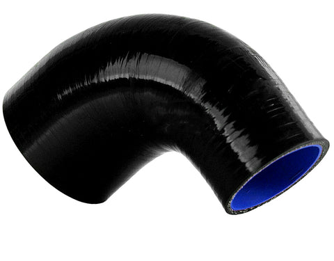 GPI 2.5"-2.75" 64mm-70mm 90 Degree Silicone Elbow Reducer Intercooler Pipe Hose